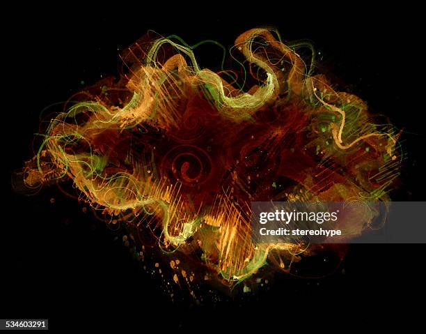 angry cloud abstract - clouds black background stock illustrations