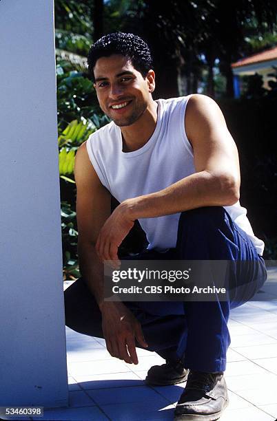 Adam Rodriguez stars as Eric Delko in CSI: MIAMI. Image dated August 14, 2002.