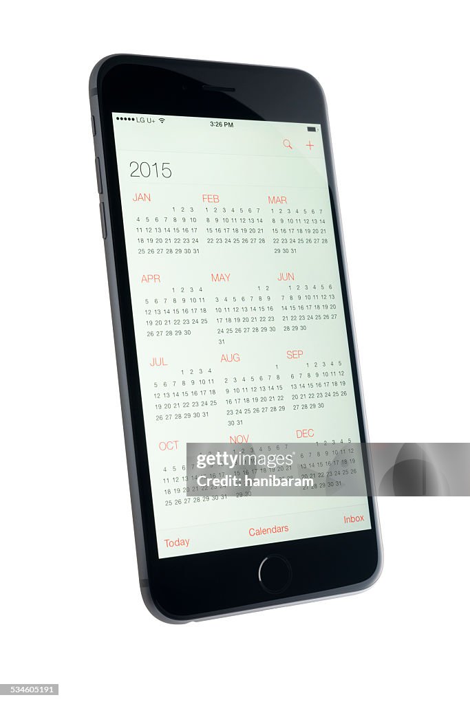 カレンダーアプリです。2015 年