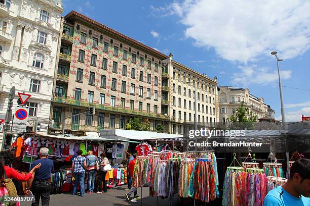 gorgeous market - naschmarkt vienna stockfoto's en -beelden