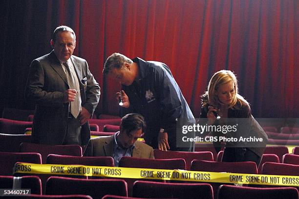 Night At The Movies" -- The CSI team investigate the murder of a local dentist stabbed to death in an "art house" movie theatre, on CSI: CRIME SCENE...