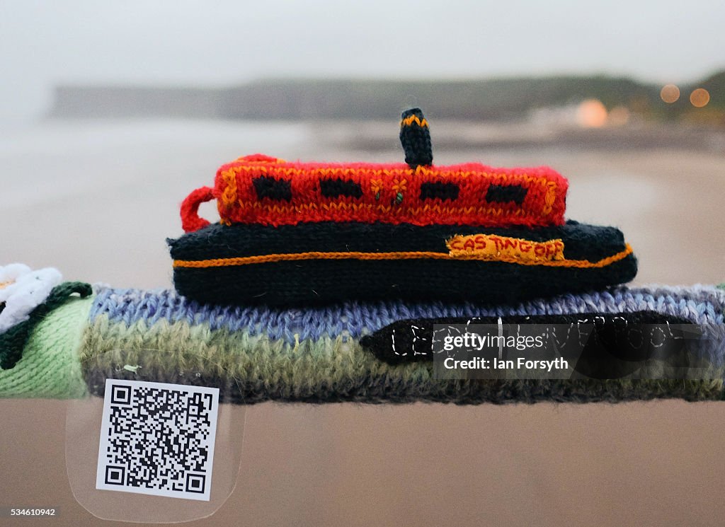 Secretive Saltburn Yarn Stormers Strike Again With Yorkshire-themed Knitting Display