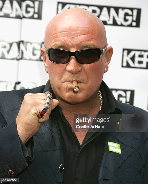 Dave Courtney arrives at the Kerrang! Awards 2005, the annual music magazine's prestigious awards, at The Brewery in London August 25, 2005 in...