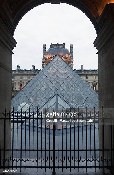 The Pyramide of the Louvre museum designed by I.M. Pei is seen on August 24, 2005 in Paris, France. Dan Brown is the author of numerous bestsellers,...