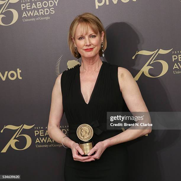 Official recipient for "Marvel's Jessica Jones", Creator/showrunner Melissa Rosenberg poses for photographs in the press room during the 75th Annual...