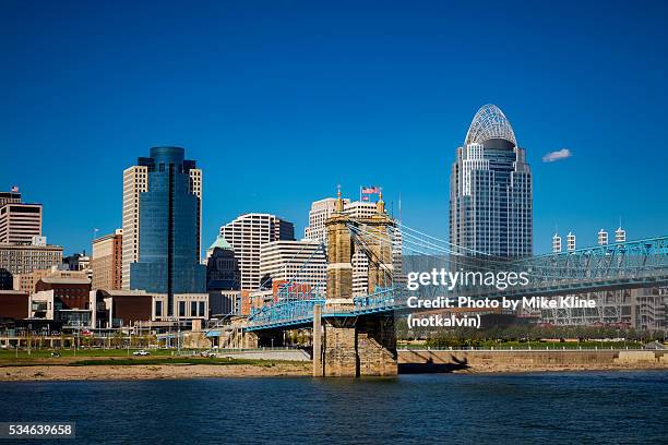 roebling to cincinnati - covington kentucky stock pictures, royalty-free photos & images