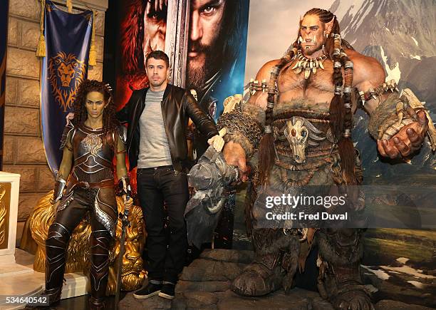 Toby Kebbell attends the launch of the Warcraft Experience at Madame Tussauds on May 27, 2016 in London, England.