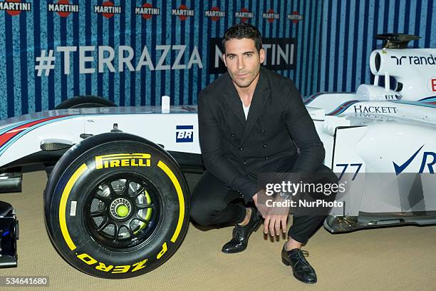 Actor Miguel Angel Silvestre attends the Martini Terrace party at Madrid Citi Hall on May 26, 2016 in Madrid, Spain.