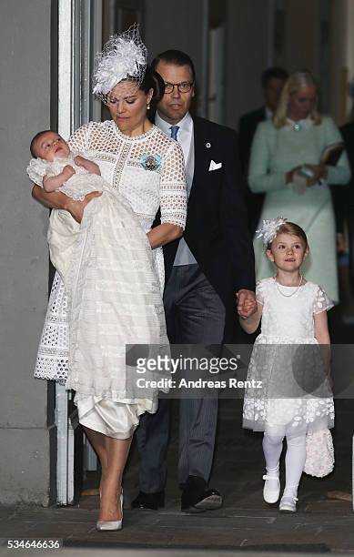 Crown Victoria of Sweden holds Prince Duke of Skane... News Photo - Getty Images