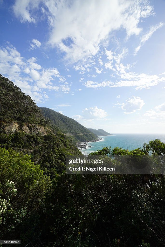 Coastal scenery along Victoria's Great Ocean Road