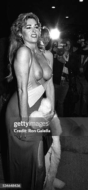 Edy Williams attends the screening of "Legs" on April 26, 1983 at the Directors Guild Theater in Hollywood, California.