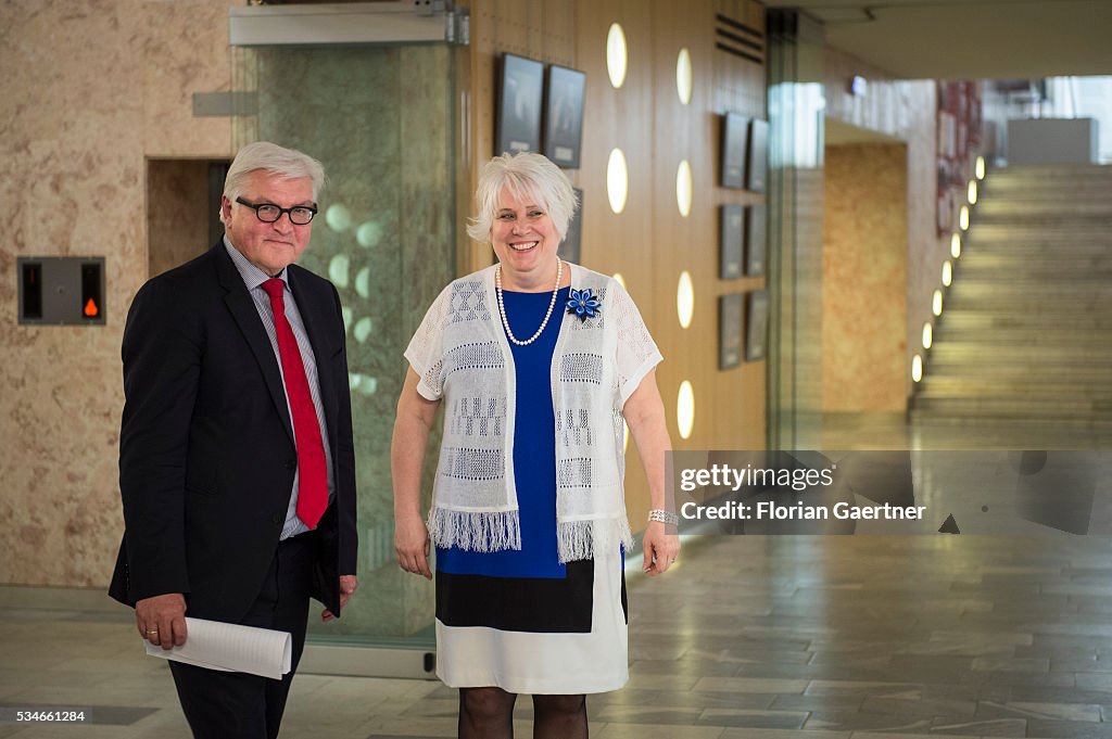 Foreign Minister Of Germany Steinmeier Visits Baltic States