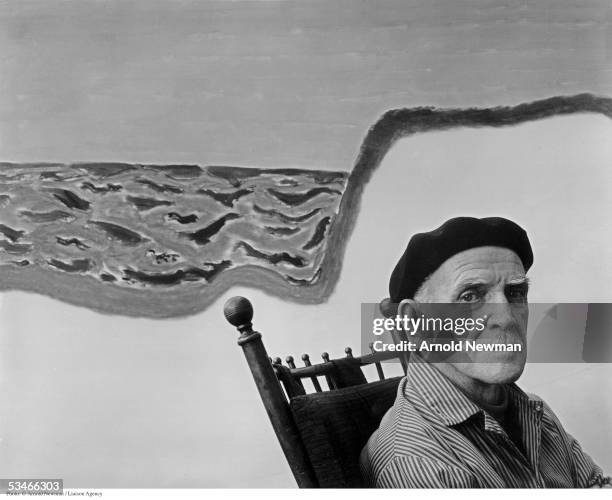 Portrait of American painter Milton Avery January 6, 1961 in New York City.