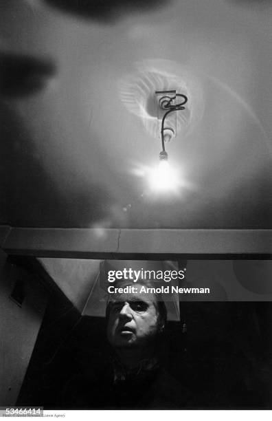 Portrait of British painter Francis Bacon, April 26 in London, England.