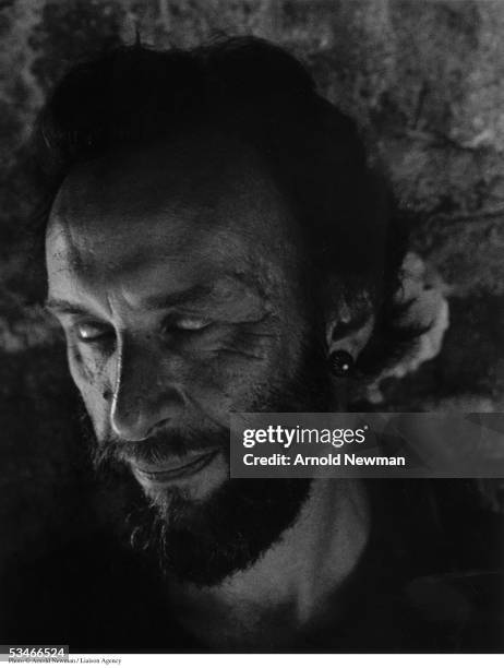 Portrait of photographer Joel-Peter Witkin August 16, 1988 in Rockport, Maine.