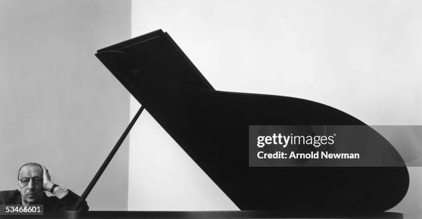 Portrait of Russian composer Igor Stravinsky December 1, 1946 in New York City. Stravinsky is widely considered one of the greatest and most...