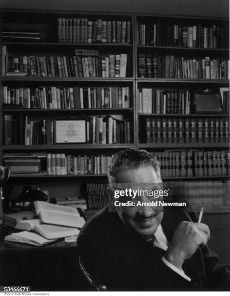 Portrait of attorney Thurgood Marshall in Harlem February 1, 1960 in New York City. Marshall was nominated to the US Supreme Court in 1967 by...