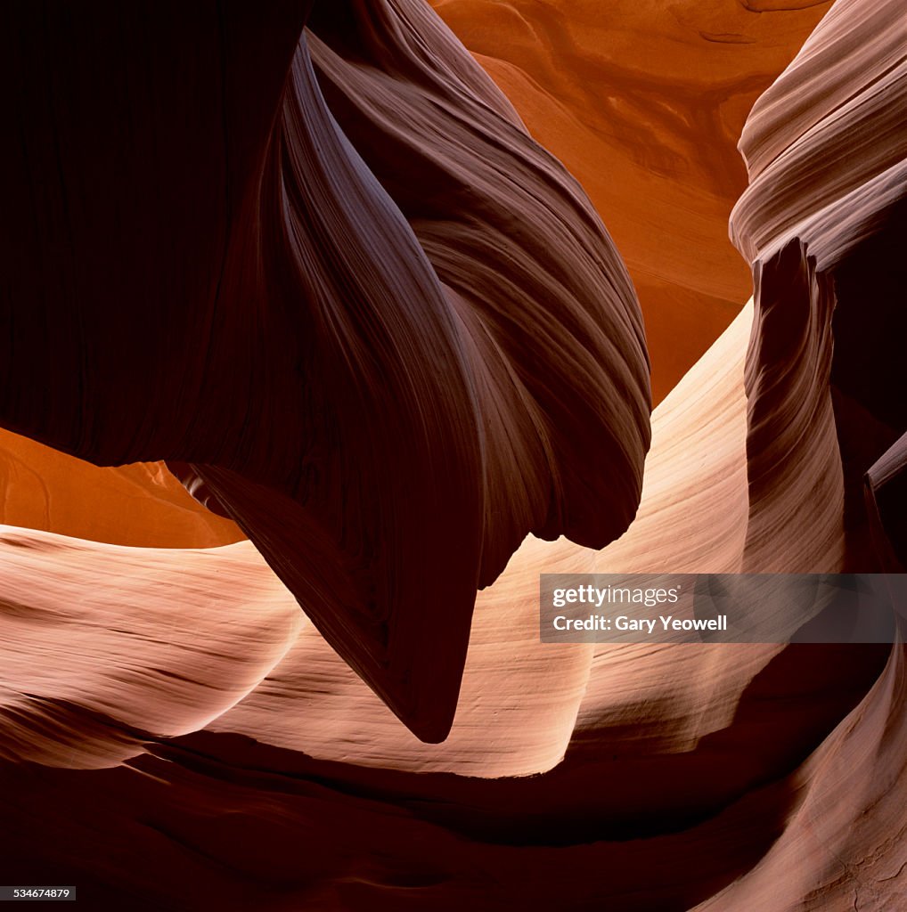 Sandstone formation in Lower Antelope Canyon