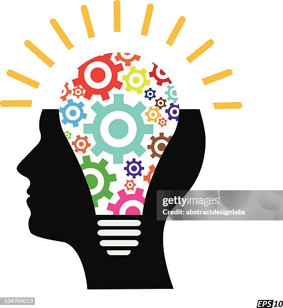 creative idea or thinker - insight tv stock illustrations