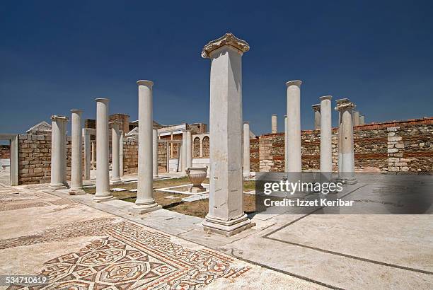 sardis synagogue in manisa, turkey - manisa stock pictures, royalty-free photos & images