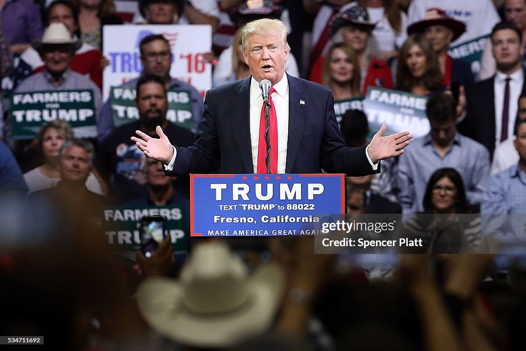 Donald Trump Campaigns In California Ahead Of State Primary