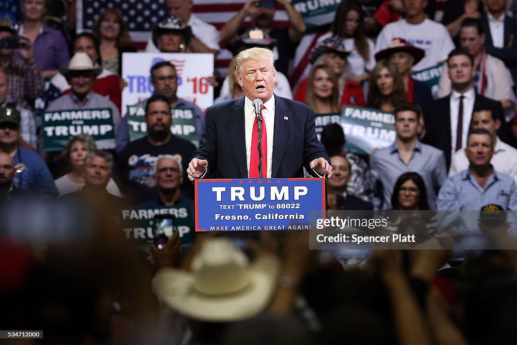 Donald Trump Campaigns In California Ahead Of State Primary