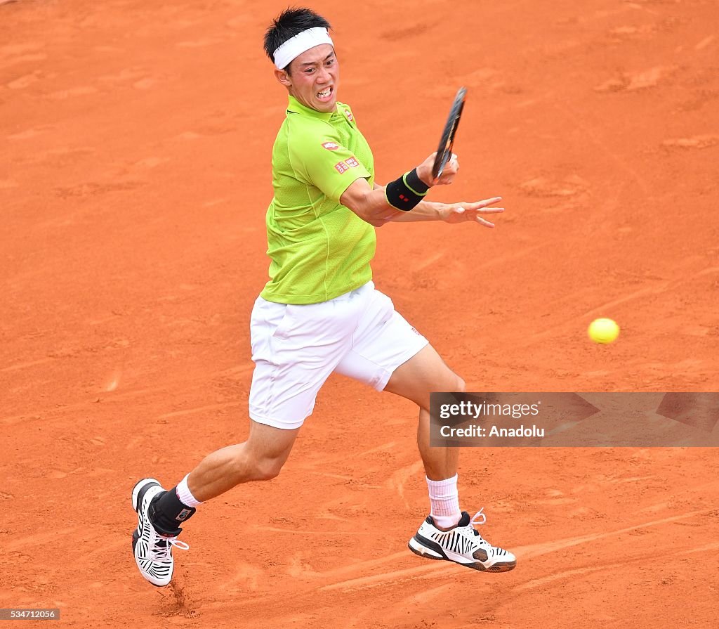 2016 French Open third round match - Kei Nishikori vs Fernando Verdasco