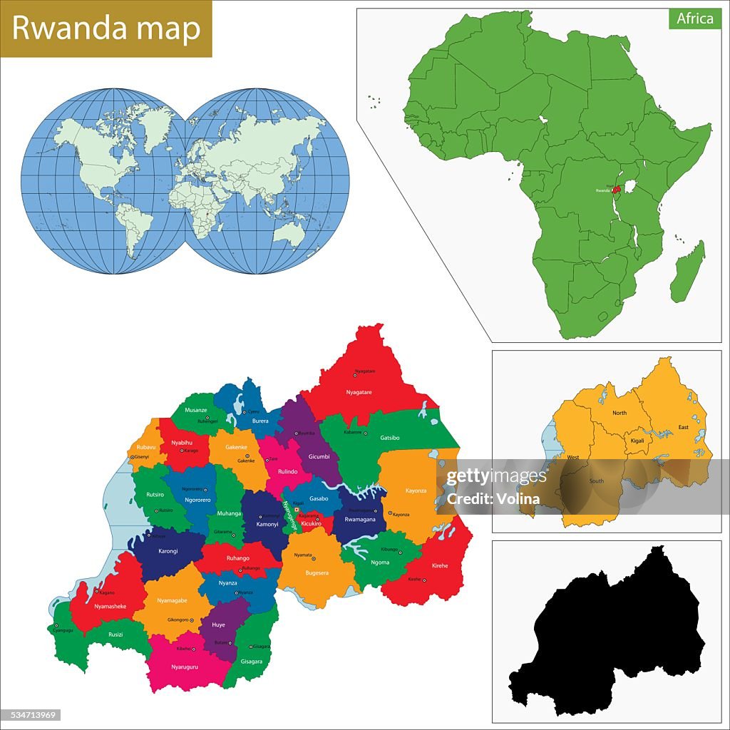Is Rwanda Small Rwanda Map High-Res Vector Graphic - Getty Images