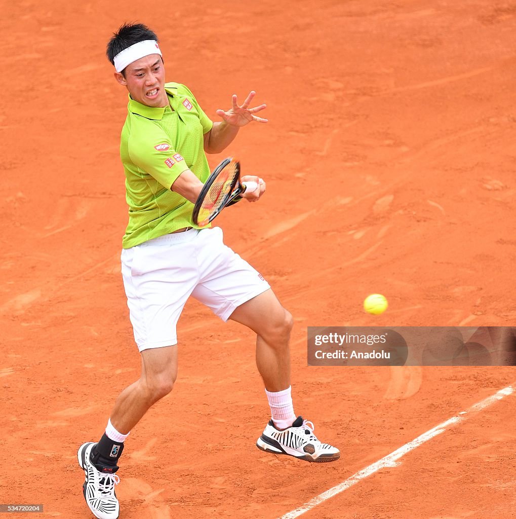 2016 French Open third round match - Kei Nishikori vs Fernando Verdasco