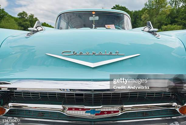 chevy bel air 1957 - chevrolet stock pictures, royalty-free photos & images