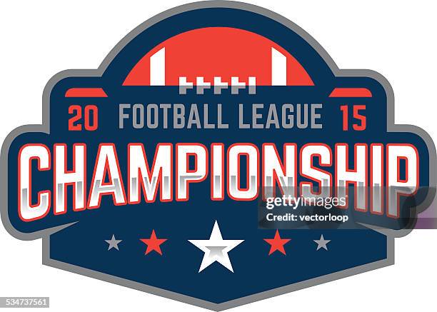 football championship-logo - american football sport stock-grafiken, -clipart, -cartoons und -symbole