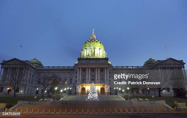 pennsylvania state capitol, harrisburg, pa - pennsylvania capitol stock pictures, royalty-free photos & images