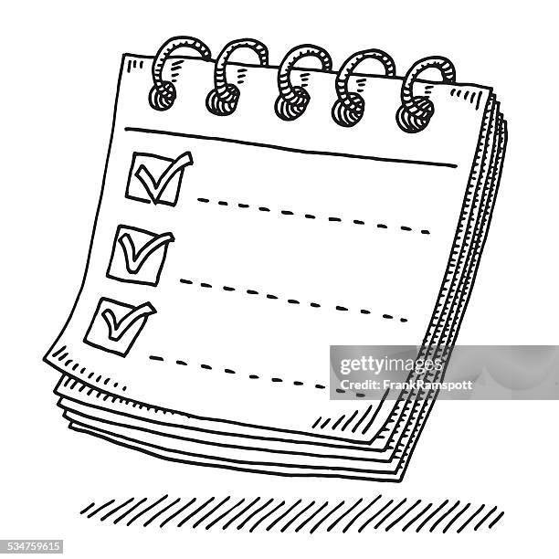 Tick Notepad Notepad With Tick Mark Photos and Premium High Res Pictures - Getty Images