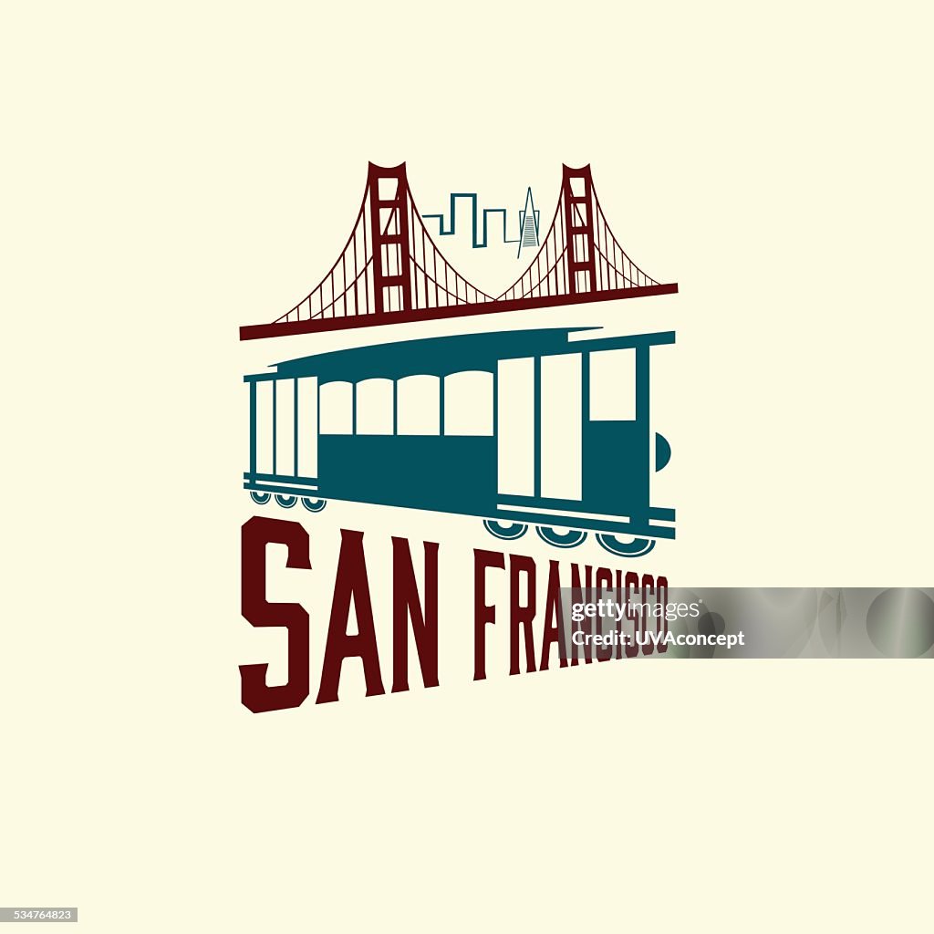 San Francisco Golden Gate Bridge And Tram High Res Vector Graphic san-francisco-golden-gate-bridge-and-tram-high-res-vector-graphic