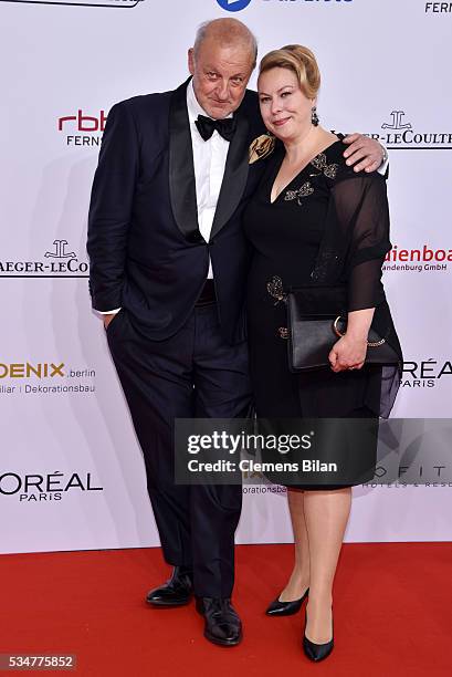 Leonard Lansink and his wife Maren Muntenbeck attend the Lola - German Film Award on May 27, 2016 in Berlin, Germany.