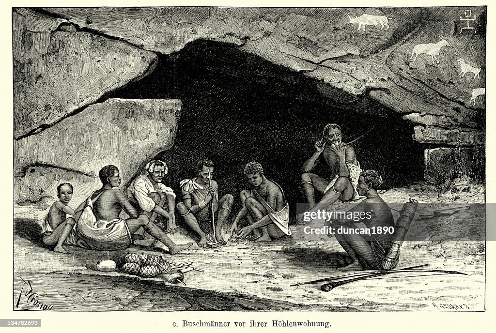 19th Century Africa - San or Bushman Family