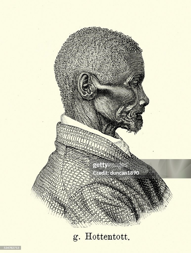 19th Century Africa - Khoikhoi man