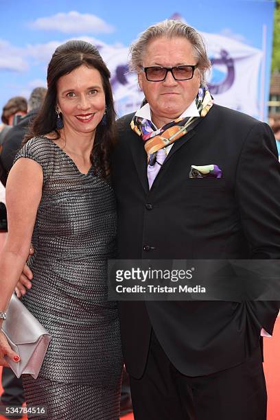 Michael Brandner and his wife Karin Brandner attend the Lola - German Film Award 2016 - Red Carpet Arrivals on May 27, 2016 in Berlin, Germany.