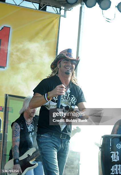 Bret Michaels performs at the WCBS-FM & Scott Shannon In The Morning Summer Blast Off 2016 at Seaside Heights Boardwalk on May 27, 2016 in Seaside...