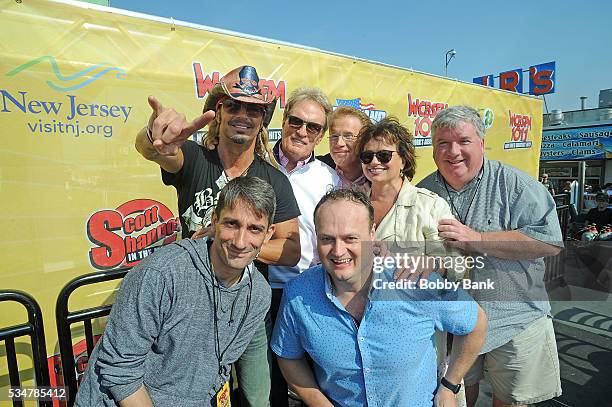 Bret Michaels, Scott Shannon, Joe Nolan, Brad Blanks, John Elliott and Patty Steele attend the WCBS-FM & Scott Shannon In The Morning Summer Blast...