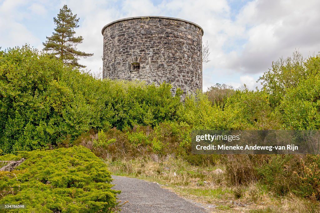 Martello Tower on Garnish Island, Glengarriff, Bantry Bay, Co. Cork, Munster Province, Ireland