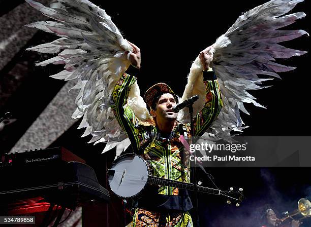 Sufjan Stevens performs on Day 1 of the Boston Calling Festival on Government Center Plaza on May 27, 2016 in Boston, Massachusetts.