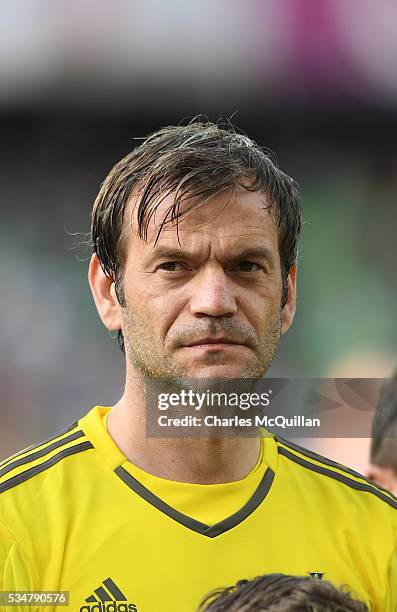 Northern Ireland's Roy Carroll before the international friendly game between Northern Ireland and Belarus on May 27, 2016 in Belfast, Northern...