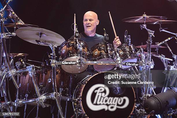 Drummer Tris Imboden of the band Chicago performs onstage at ACL Live on May 27, 2016 in Austin, Texas.