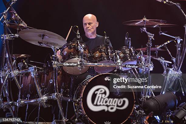 Drummer Tris Imboden of the band Chicago performs onstage at ACL Live on May 27, 2016 in Austin, Texas.