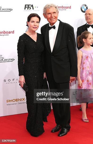 Gudrun Landgrebe and her husband Ulrich von Nathusius attend the Lola - German Film Award 2016 on May 27, 2016 in Berlin, Germany.