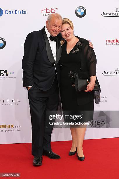 Leonard Lansink and his wife Maren Muntenbeck during the Lola - German Film Award 2016 on May 27, 2016 in Berlin, Germany.