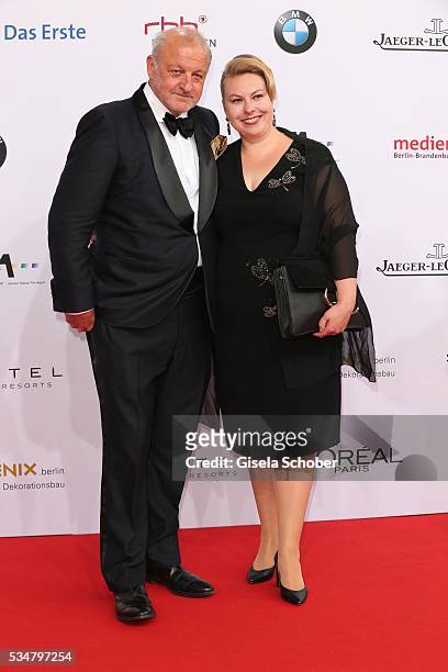 Leonard Lansink and his wife Maren Muntenbeck during the Lola - German Film Award 2016 on May 27, 2016 in Berlin, Germany.