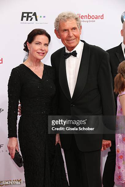 Gudrun Landgrebe and her husband Ulrich von Nathusius attend the Lola - German Film Award 2016 on May 27, 2016 in Berlin, Germany.