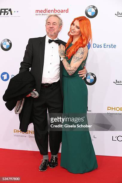 Helmut Zerlett and his daughter Jana Zerlett attend the Lola - German Film Award 2016 on May 27, 2016 in Berlin, Germany.
